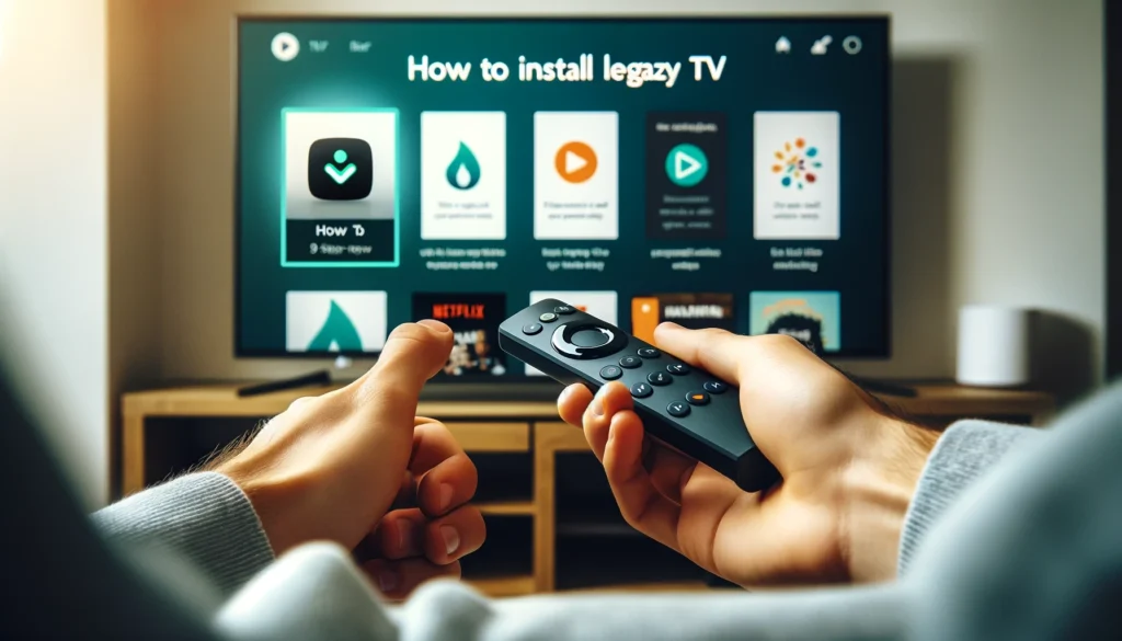 how to download legazy app on Firestick