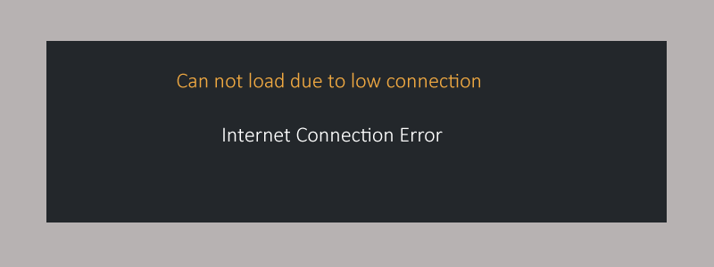 internet connection error
