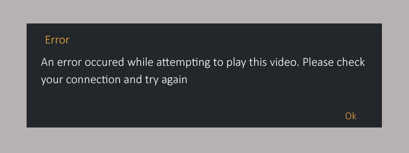plex error occured