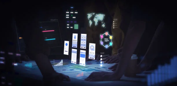 Close up ux developer and ui designer