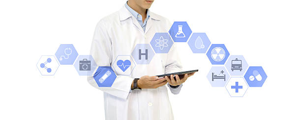 doctor holding tablet
