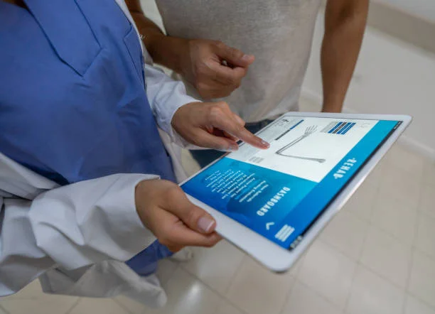 doctor looking at images