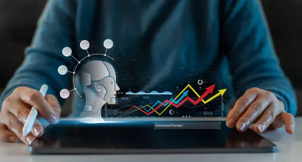 buisness person using tablet