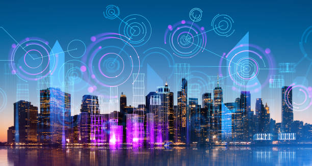 modern business city
