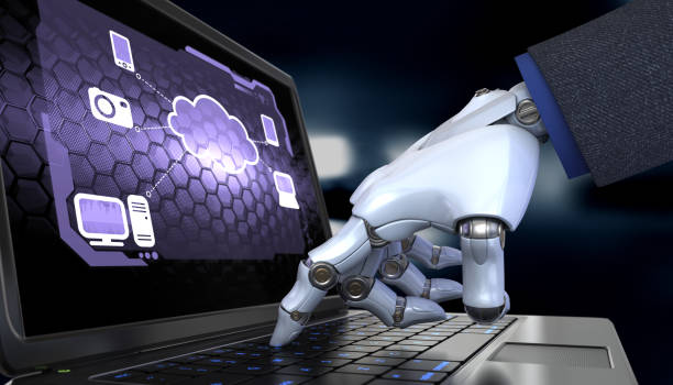 robot hand working