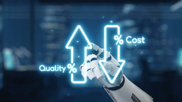 robotic hand pointing at cost